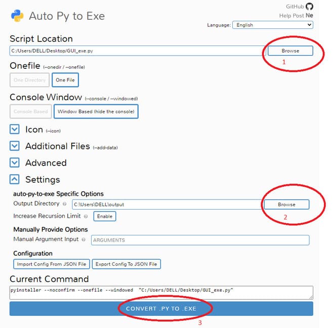 Cách chuyển File Python thành EXE 18