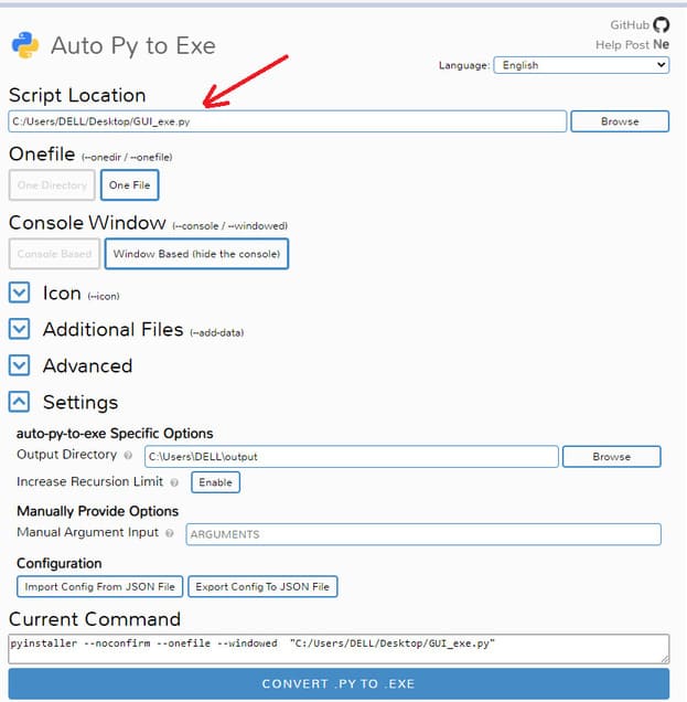 Cách chuyển File Python thành EXE 17