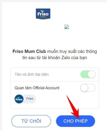 nhận 10k friso