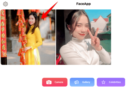 dùng faceapp ghép ảnh áo dài