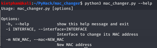 [PyHack] Bài 1: MAC là gì? Cách thay đổi MAC bằng python 16