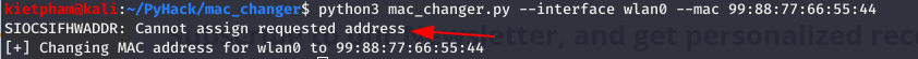 [PyHack] Bài 1: MAC là gì? Cách thay đổi MAC bằng python 18