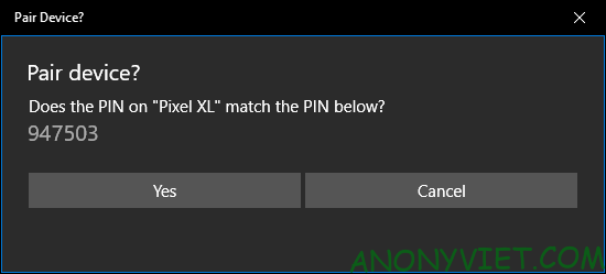 Xác nhận mã PIN