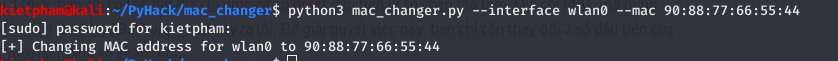 [PyHack] Bài 1: MAC là gì? Cách thay đổi MAC bằng python 19