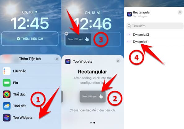 tạo widget động trên ios16