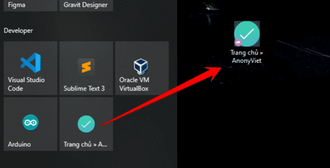 tạo Shortcut mới