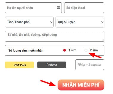 Cách nhận 2 sim 4G ITelecom miễn phí 9