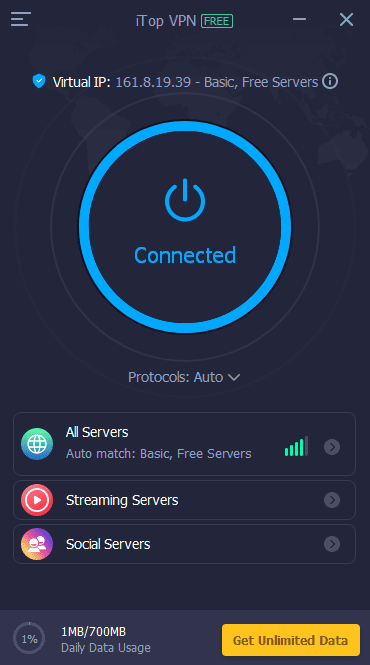 Connect itopvpn