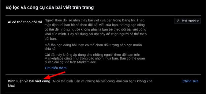 Cách Tắt Bình luận bài viết trên Facebook 18