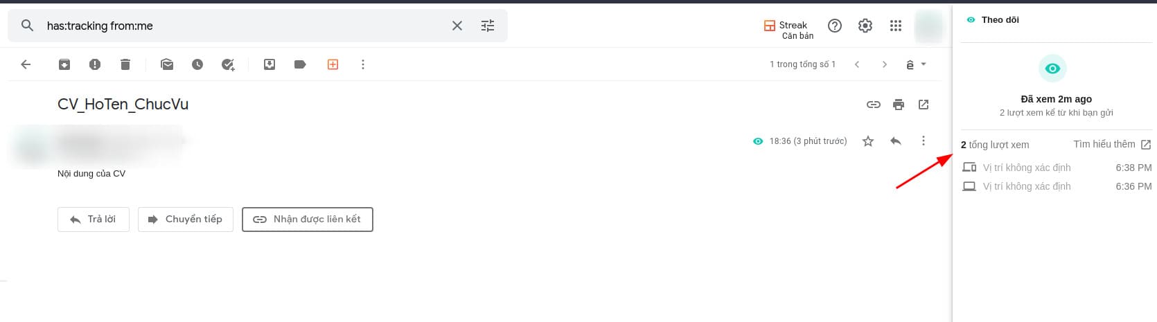 Cách kiểm tra người khác đã xem mail của bạn hay chưa 20