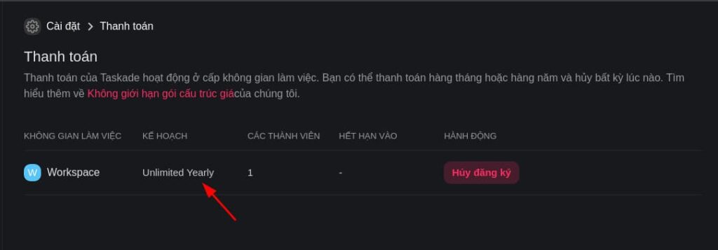 Code miễn phí vĩnh viễn trang web Taskade 14