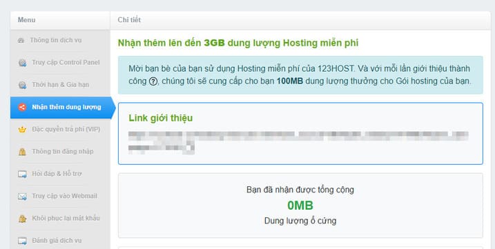 Cách đăng ký Hosting miễn phí không giới hạn băng thông 21