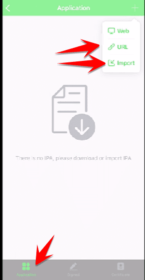 tải file IPA vào