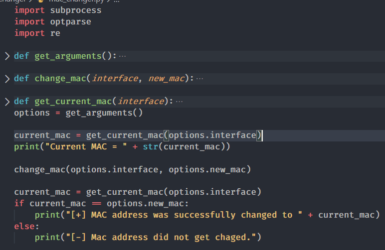 check mac address python