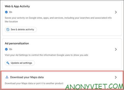 Cách tải dữ liệu Google Maps của bạn về máy tính 21