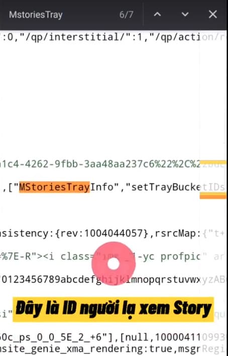 id đã xem story facebook
