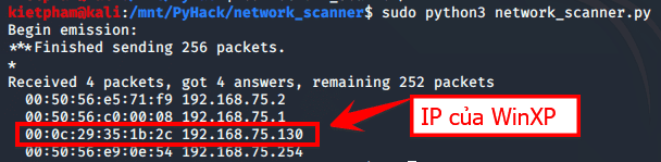 [PyHack] Bài 3: Network Scanner - Quét thông tin mạng 51
