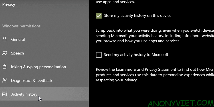 Cách xem và xóa lịch sử hoạt động trên Windows 10/Windows 11 11