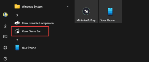Xbox Game Bar