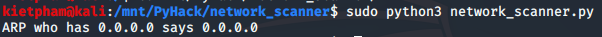 [PyHack] Bài 3: Network Scanner - Quét thông tin mạng 53