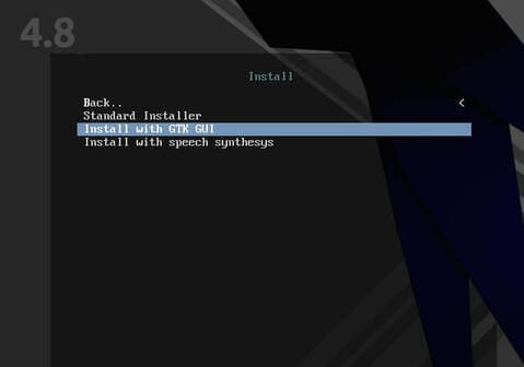 Install with GTK GUI