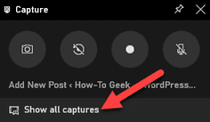 Show All Captures