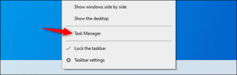 mở task manager