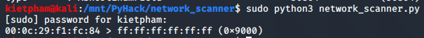 [PyHack] Bài 3: Network Scanner - Quét thông tin mạng 64