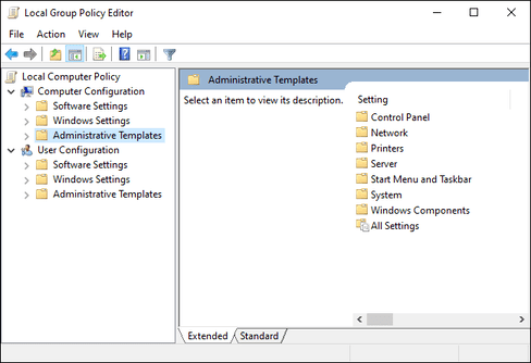 Administrative Templates