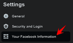 Your Facebook Information