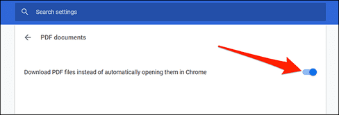 Download PDF files instead of automatically opening them in Chrome