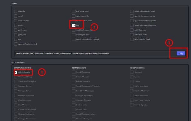 tạo link mời discord