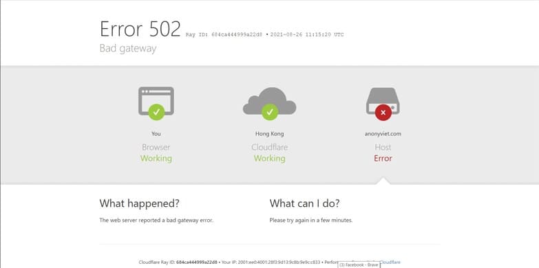 Error 502 wordpress