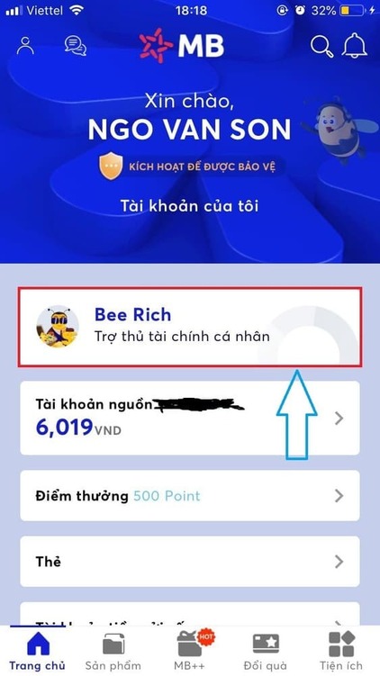 tạo số dư ảo trên Mbbank