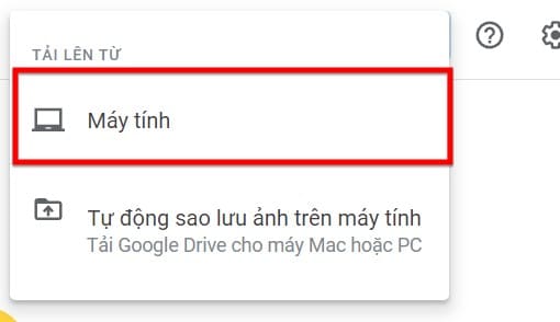 Tải lên từ máy tính