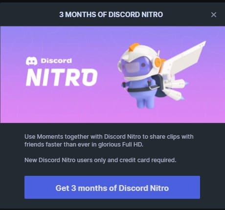 Lấy Discord Nitro