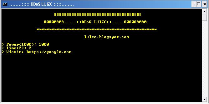 Source Tool DDOS BY Lulzc Version 1 3