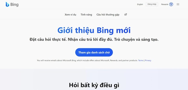 Bing AI - công cụ tìm kiếm thông minh của Microsoft