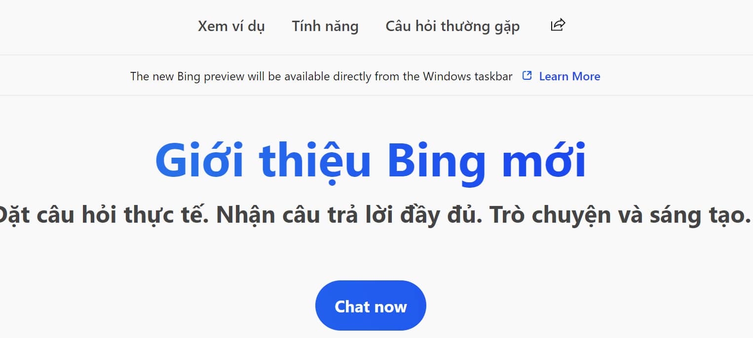 Bing AI - công cụ tìm kiếm thông minh của Microsoft