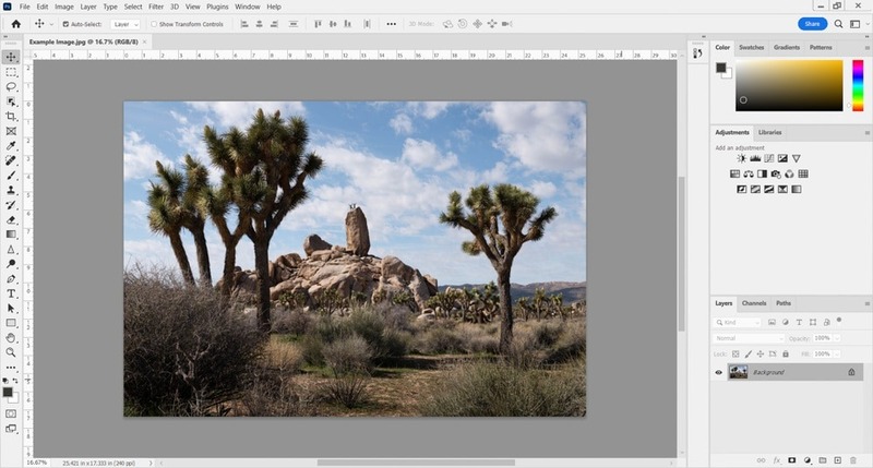 Cách bật chế độ tối trong Photoshop