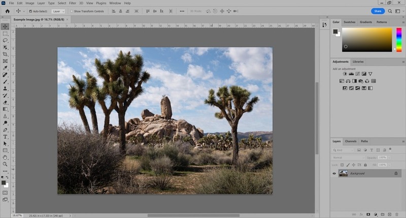 Cách bật chế độ tối trong Photoshop