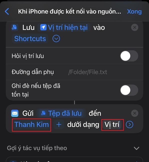 Cách cài định vị iPhone mỗi khi cắm sạc