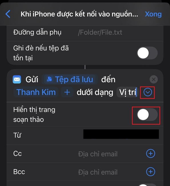 Cách cài định vị iPhone mỗi khi cắm sạc