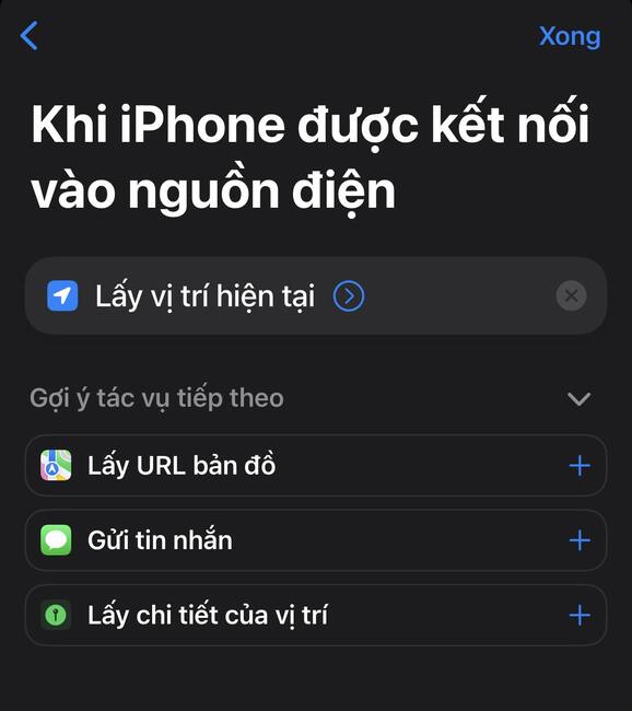 Cách cài định vị iPhone mỗi khi cắm sạc