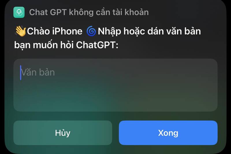 Cách dùng ChatGPT không cần tài khoản trên iPhone