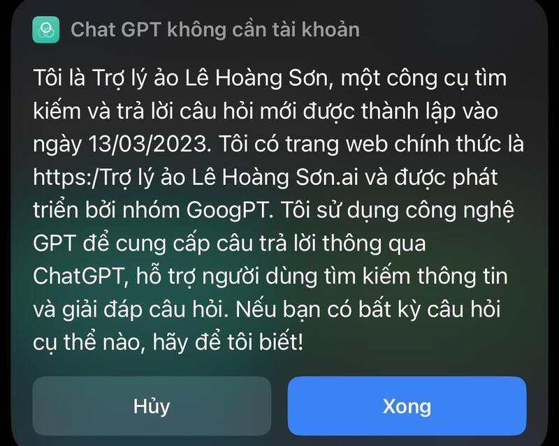 Cách dùng ChatGPT không cần tài khoản trên iPhone