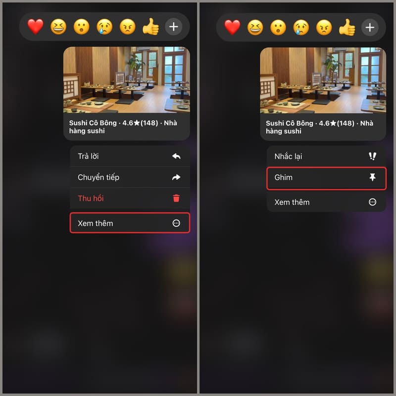 Cách ghim tin nhắn trên Messenger