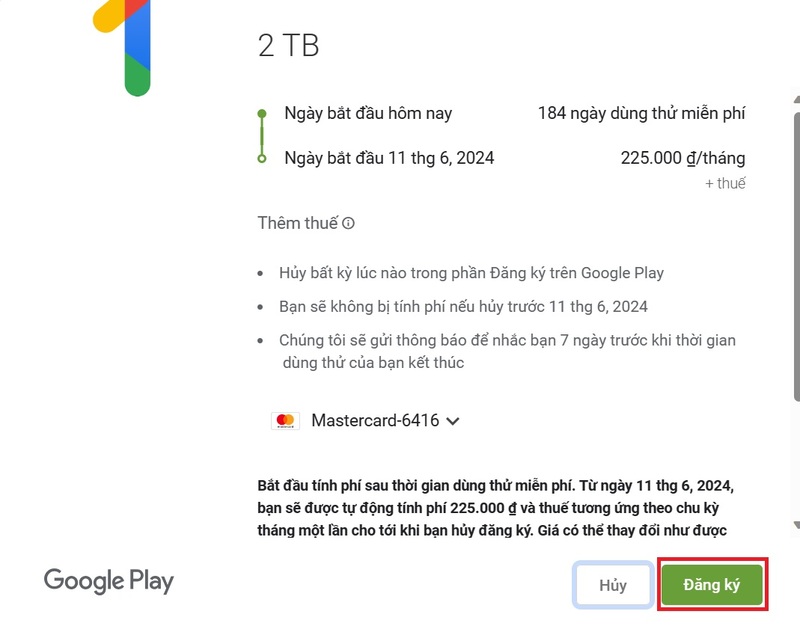 Cách nhận 2TB Google Drive 6 tháng