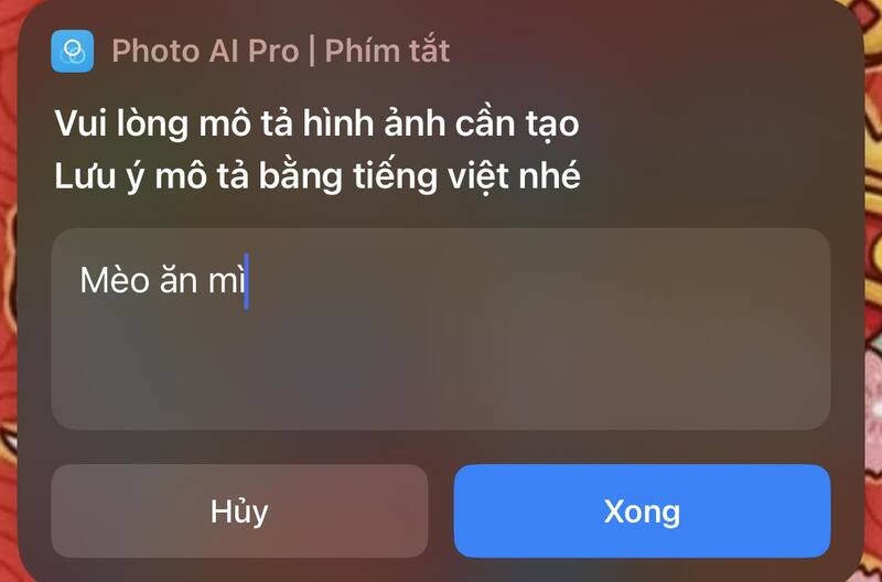 Cách tạo ảnh AI bằng phím tắt trên iPhone