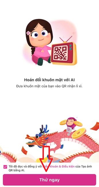 Cách tạo ảnh QR bằng AI trên MoMo